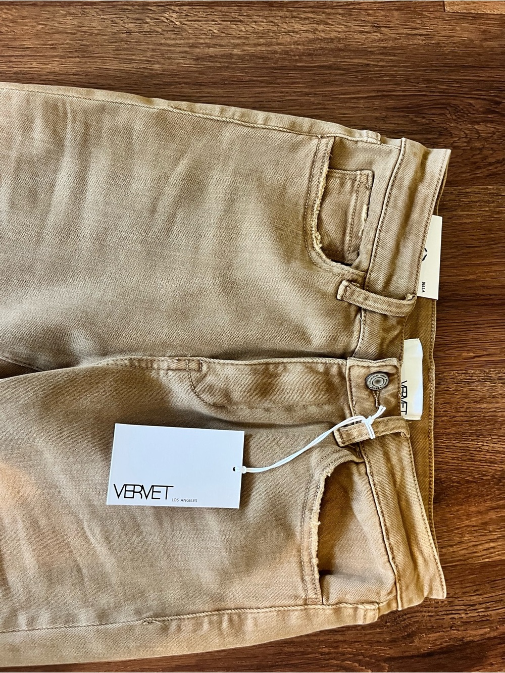 Bella High-Rise Tan Flare Jeans - Picture 2 of 8